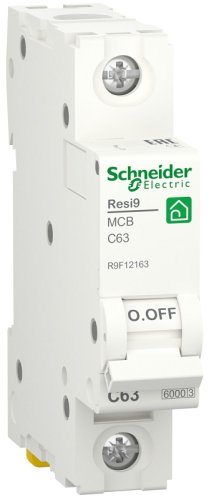 Выключатель автоматический Schneider Electric Resi9 1п 63A C 6кА  картинка